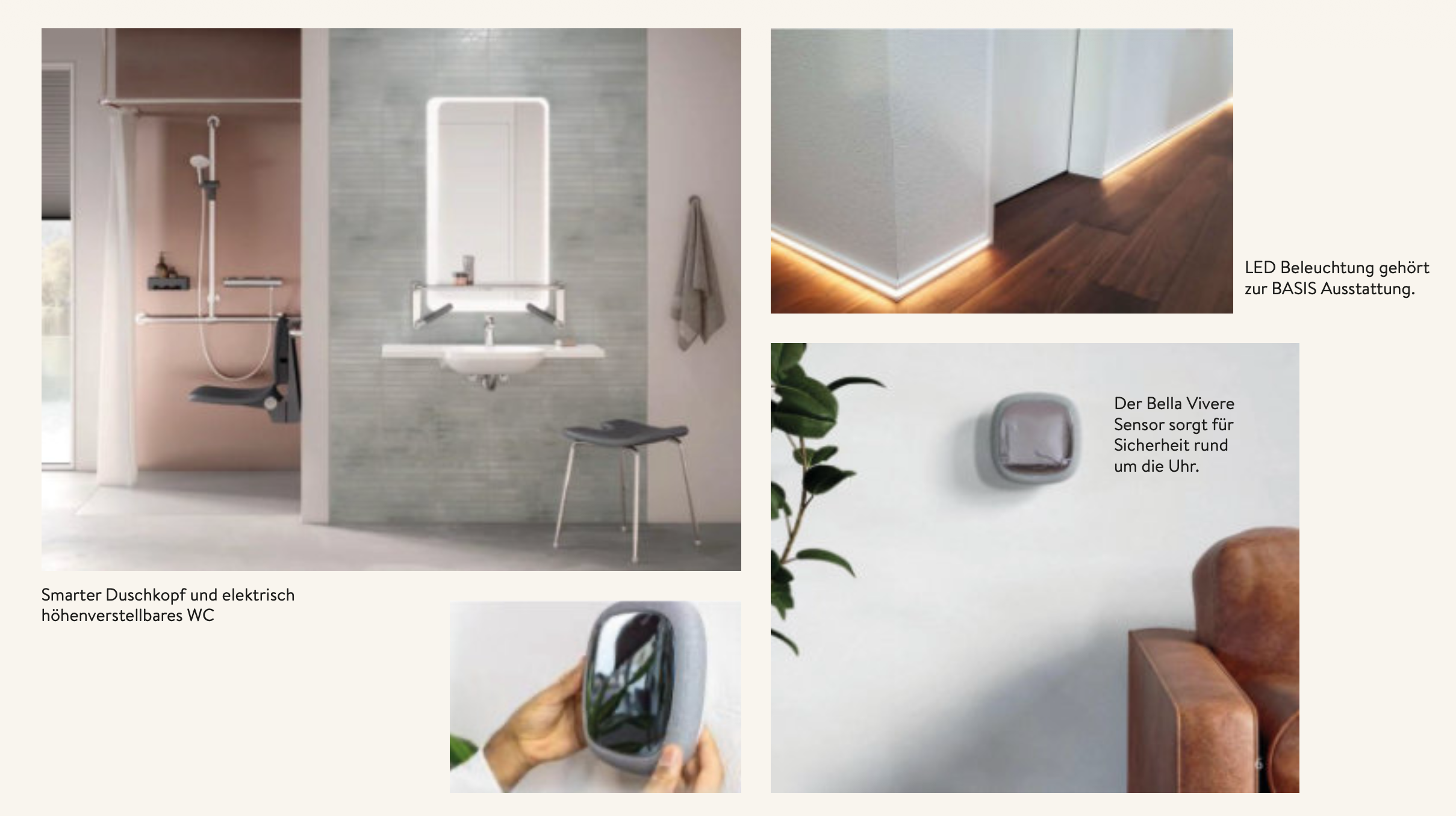 Smarte Badeinrichtung und LED Sensorik